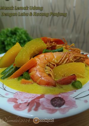Gambar Masak Lemak Udang dengan Labu & Kacang panjang