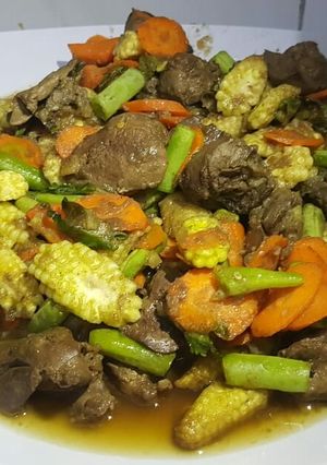 Foto resep Capcay campur ati ayam