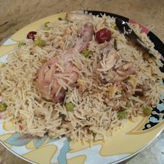 A picture of Chicken matar pulao. #cookpadApp.