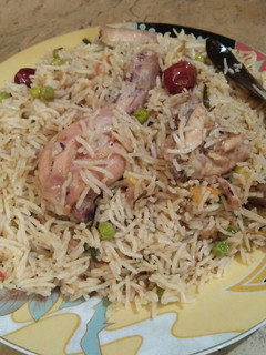 A picture of Chicken matar pulao. #cookpadApp.