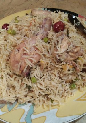 A picture of Chicken matar pulao. #cookpadApp.