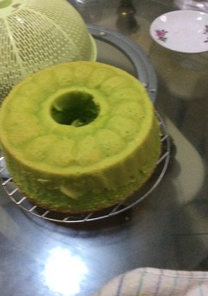 Foto resep Pandan cake versi butter cake, simpel, cepat, tanpa pengembang dan SP