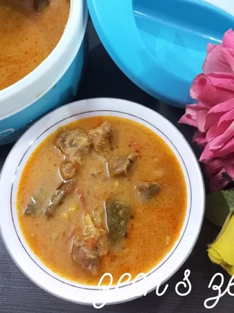 Recipe Hyderabadi Gosht Bhindi ki Besan Kadhi which Delicious