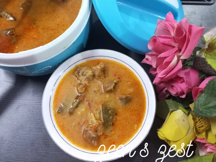 Recipe Hyderabadi Gosht Bhindi ki Besan Kadhi which Delicious