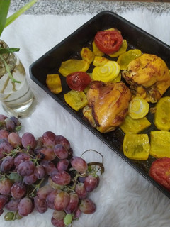 عکسی از دستور 😍مرغ رژیمی(بدون روغن)😋