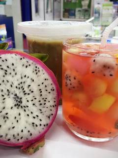 Foto resep Es buah naga dkk