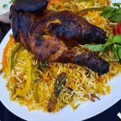 A picture of Grill Chicken Biryani.
