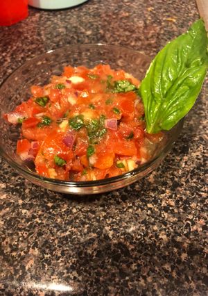 A picture of Bruschetta.