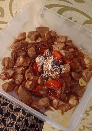 Foto resep Dada Ayam Lada Hitam