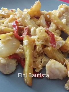 Una foto de Revuelto de bacalao