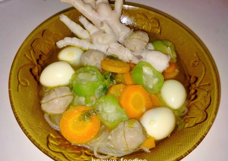 Resep Sup Oyong Misoa Ceker yang Menggugah Selera