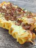Brocheta de macarrones