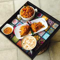 A picture of Tomato Rice or Tomato Bath/Thakkali Sadam with Leftover Rice.