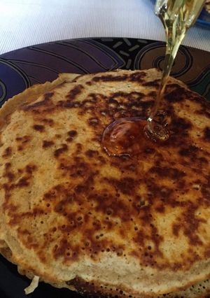 Φωτογραφία της συνταγής Τηγανίτες σύμμικτες, με αλεύρι ολικής άλεσης και λευκό 👩‍🍳