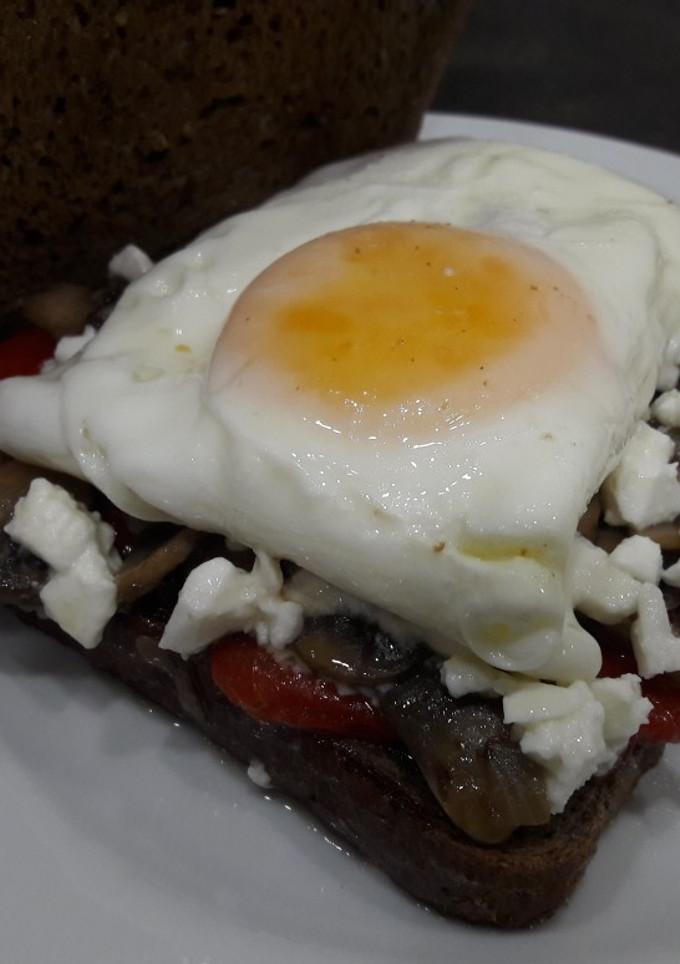 Una foto de Sándwich para cena rica