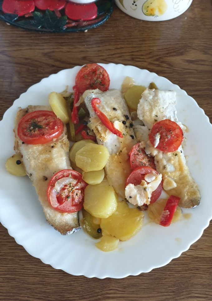 Una foto de Filetes de merluza al limón 🍋 y gratinados con pan rallado