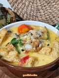 Ayam tahu tempe kuah santan kemangi