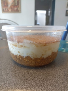 Una foto de Tiramisú de avena