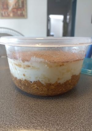 Una foto de Tiramisú de avena
