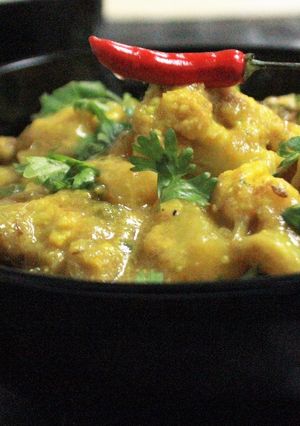 A picture of Aloo Gobi Palda - Himachali / Pahari Style.
