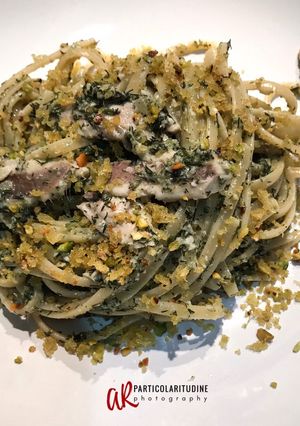 Foto di Fettuccine con alici e pesto di finocchietto selvatico
