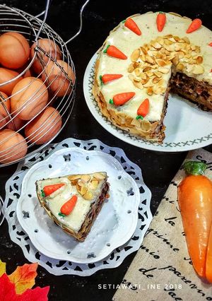 Foto resep Carrot Cake with Cream cheese Frosting🥕🥕🥕