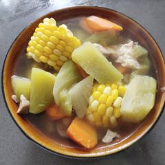 A picture of Corn and Carrot Soup.