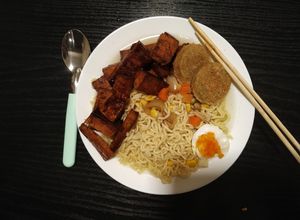 Una foto de Ramen vegetariano