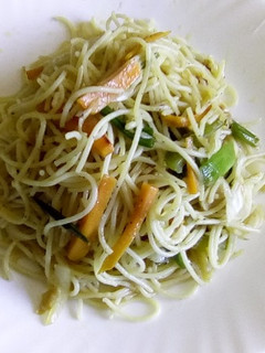 A picture of Veg cheese spaghetti.