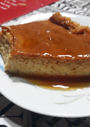 Una foto de Flan casero