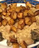 Risotto de setas y pollo