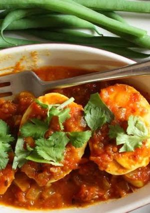 A picture of Egg curry recipe.