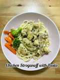 Chicken Stroganoff with Pasta