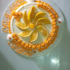A picture of Orange cake# Christmas baking contest #.