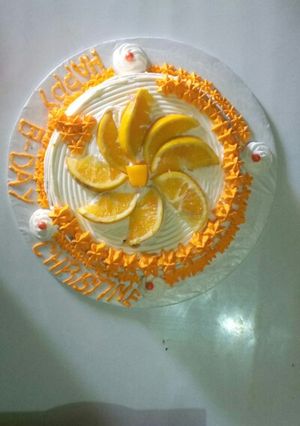 A picture of Orange cake# Christmas baking contest #.