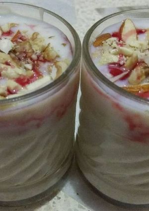 A picture of Mahalabiya dessert.