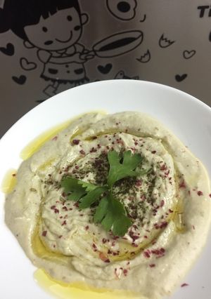 صورة لوصفة بابا غنوج بطريقه صحيه ✨💁🏻💗