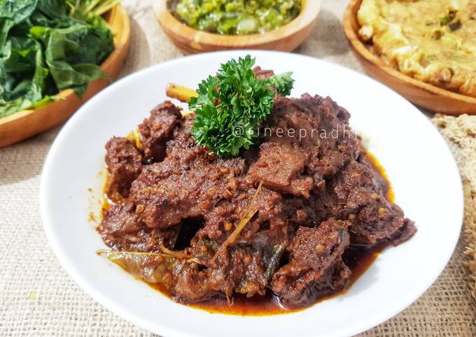 Wajib coba! Cara termudah buat Rendang padang simple rasa juaraakk👌 &#34;cocok buat diet debm&#34; yang sedap