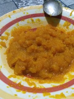 Una foto de Puré de zapallo