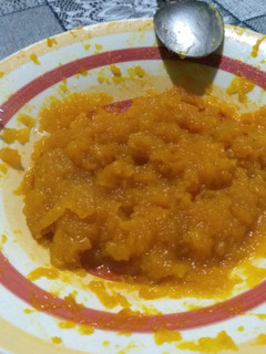 Una foto de Puré de zapallo