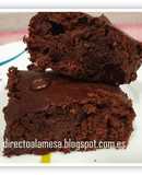 Brownie proteico de plátano y cacao