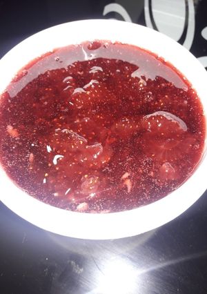 عکسی از دستور مربای توت فرنگی