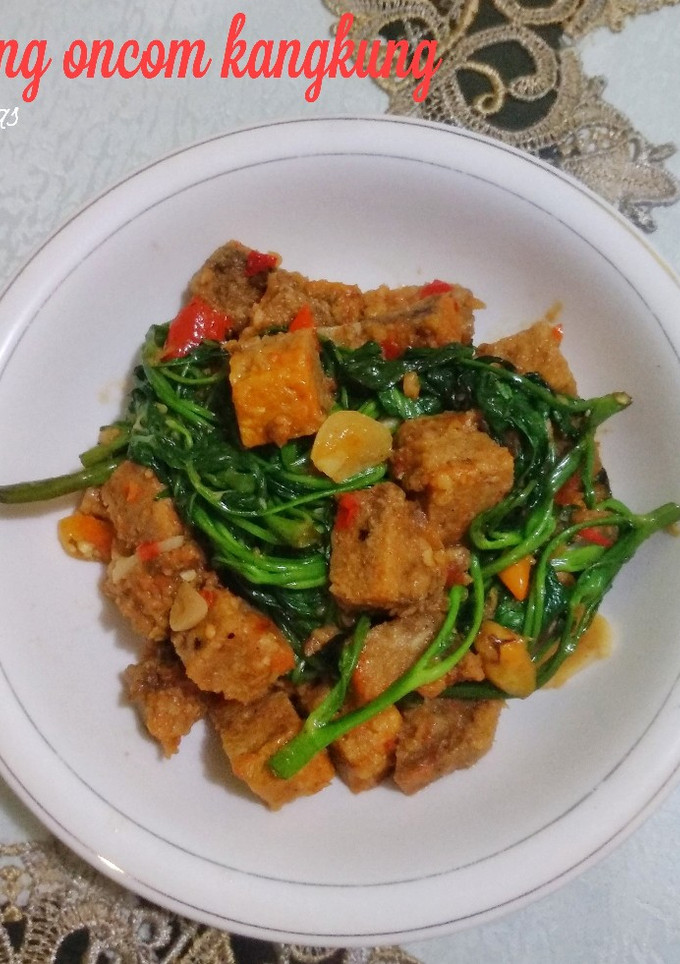 Onchom Resep Oseng Oncom Kangkung oleh Neti Yuliasari - Cookpad
