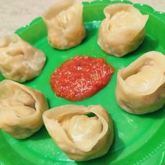 A picture of Veg momos.