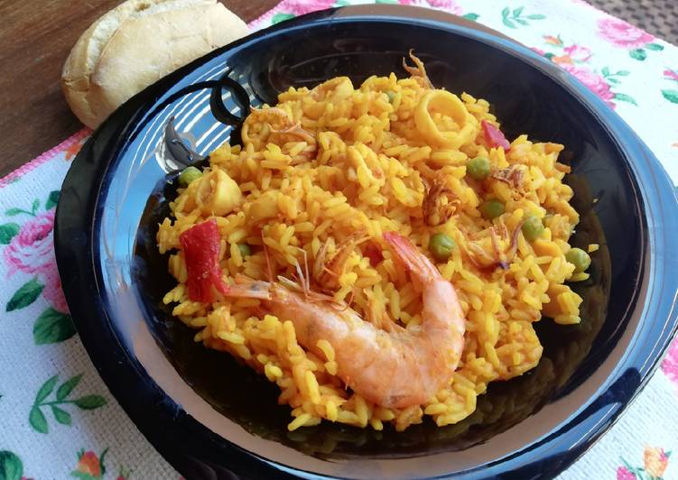 Paella marinera de primavera 🥘