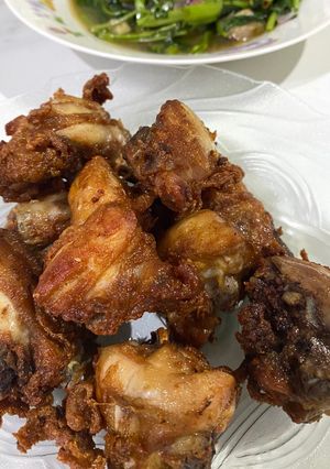Foto resep Ayam Goreng Bawang Putih & bombay