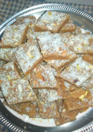 A picture of #pakistankaMeetha Chanay ki daal ka Halwa.