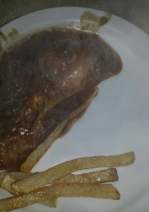 Una foto de Pollo a la naranja