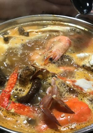Hình của món Lẩu hải sản.