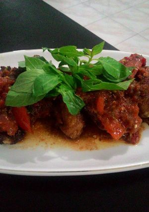 Foto resep Ayam Penyet Manis Pedas